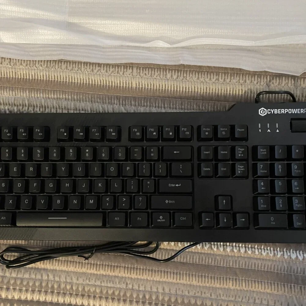 CyberpowerPC Play Ready Wired Gaming Keyboard 01 NOHI and M1 131 Gaming Mouse